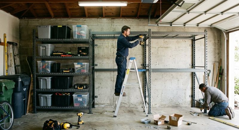 Garage Storage Racks Installation