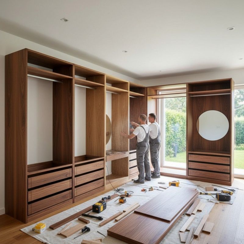 Built In Bookcase Installation in Fairfax, VA