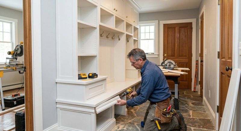 Built In Storage Installation in Woodbridge, VA