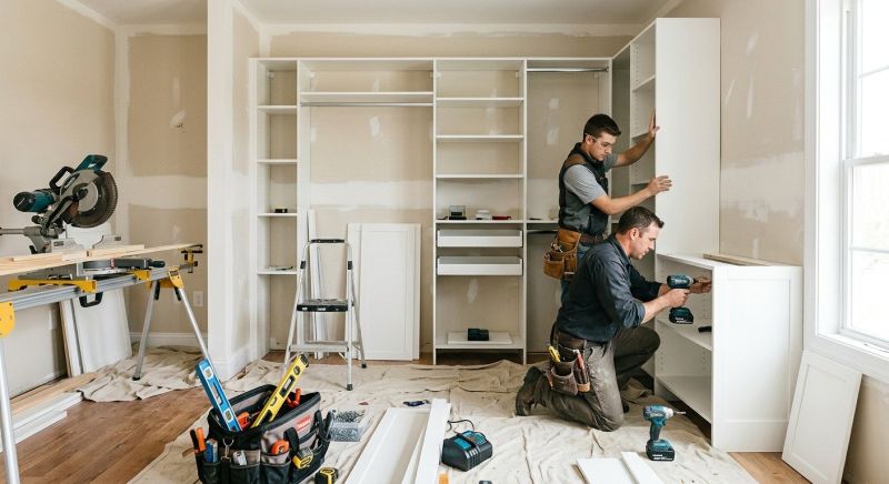 Closet Cabinet Installation in Winston Salem, NC