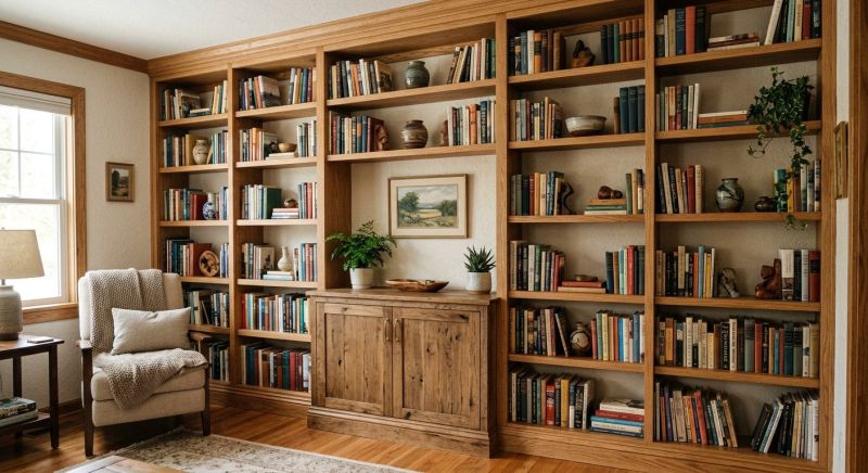 Custom Bookcase Installation in Raleigh, NC