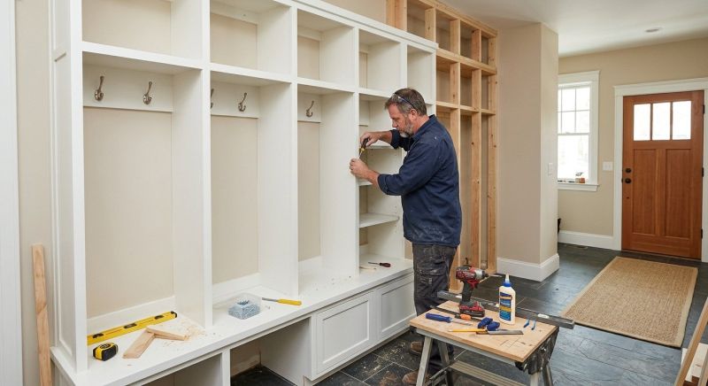 Mudroom Shelving Installation in Fairfax, VA